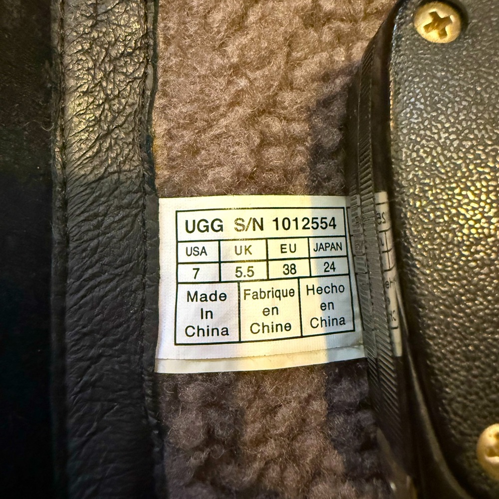 Ugg Black Linford Boot 7 - Picture 8 of 14